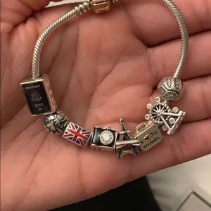 Pandora “Travel” theme bracelet